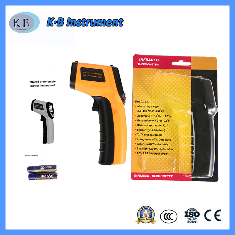 Instrumento de medição de temperatura digital SEM contacto Instrumento Laser LCD Display Termómetro digital GM320 Termómetro infra-vermelho